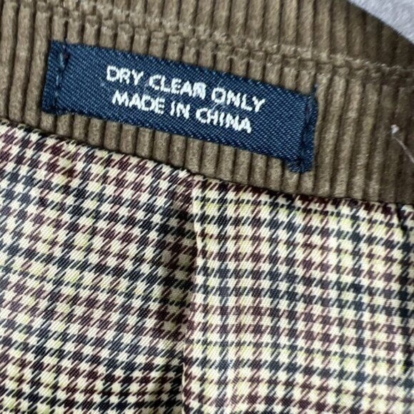 Saddlebred Men's Corduroy Sport Jacket Blazer Size 42R Lined Brown Solid Cotton - Picture 4 of 13